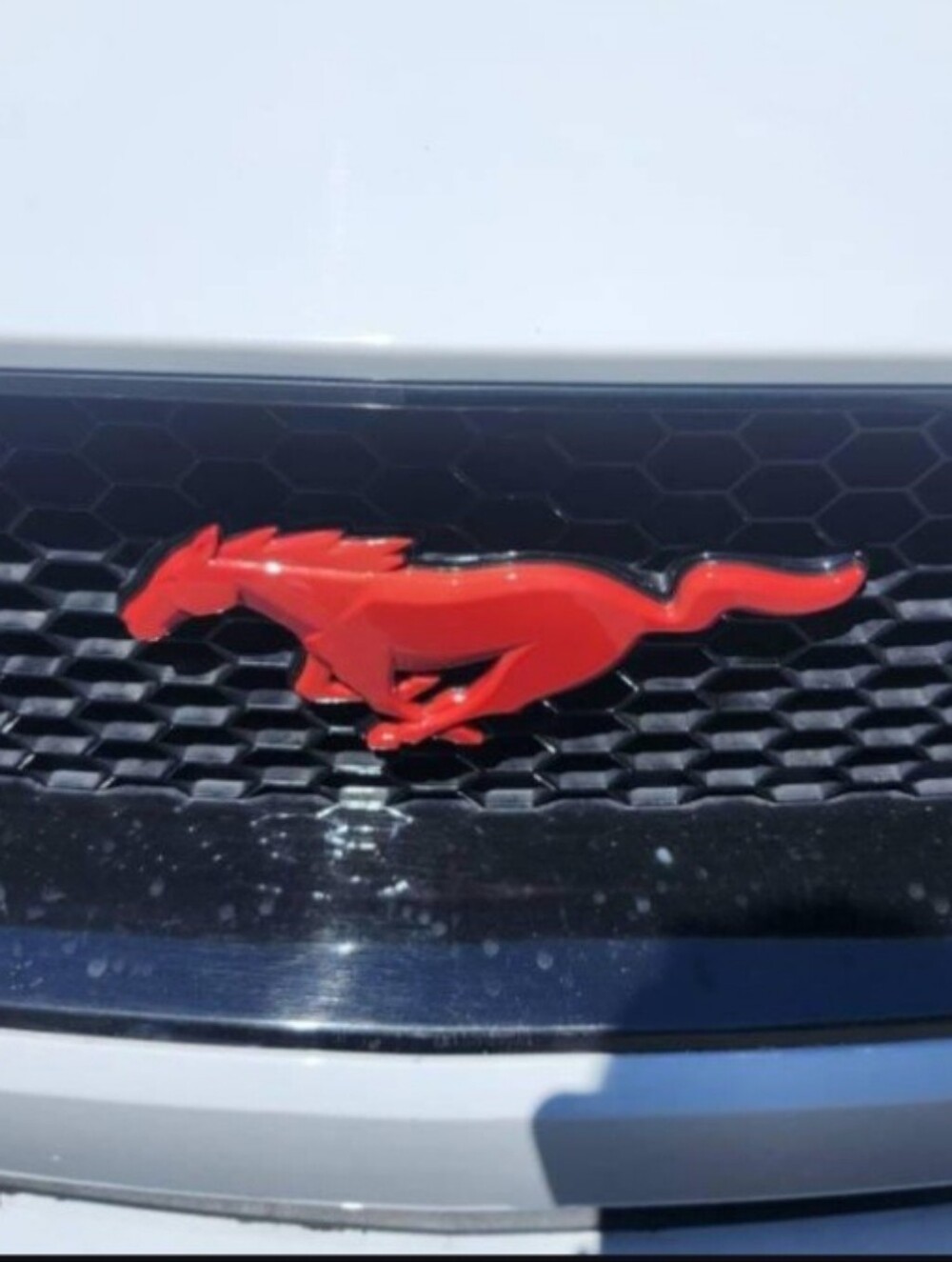 Metal Mustang Horse Adhesive Back Or For Grille Emblem Badge 5 Colors 7.87"